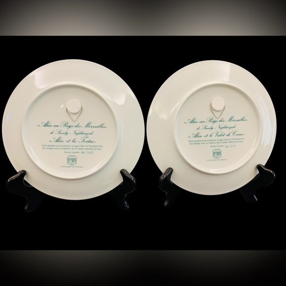 Limoges,  Alice in Wonderland collection Limited Edition, Plate #7 and #8 - Picture 15 of 16